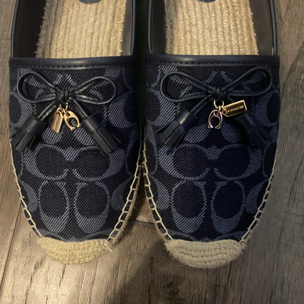 Coach Carson Signature Denim Espadrille shoe